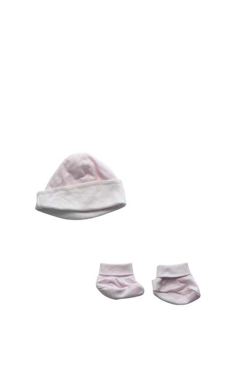 A Pink Beanies from Laranjinha in size 0-3M for girl. (Back View)