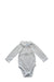 A White Long Sleeve Bodysuits from Jacadi in size 3-6M for girl. (Front View)