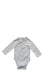 A White Long Sleeve Bodysuits from Jacadi in size 3-6M for girl. (Back View)
