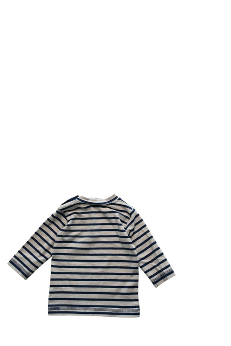 A Navy Long Sleeve T Shirts from Hust & Claire in size 0-3M for neutral. (Back View)