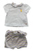 A White Shorts Sets from Carrément Beau in size 0-3M for girl. (Front View)