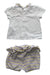 A White Shorts Sets from Carrément Beau in size 0-3M for girl. (Back View)