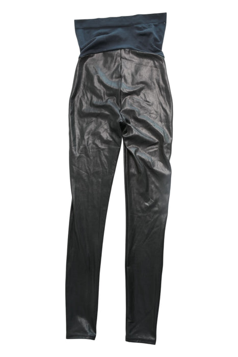 A Black Leggings from Spanx in size Maternity-M for maternity. (Back View)