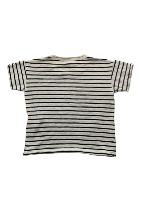 A White Short Sleeve T Shirts from Petit Bateau in size 3T for boy. (Back View)