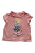 A Pink Short Sleeve T Shirts from Ralph Lauren in size 0-3M for girl. (Front View)
