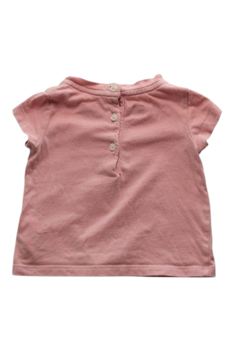 A Pink Short Sleeve T Shirts from Ralph Lauren in size 0-3M for girl. (Back View)