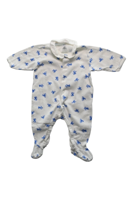 A  Bodysuits from Petit Bateau in size 0-3M for boy. (Front View)