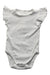A White Short Sleeve Bodysuits from Jacadi in size 3-6M for girl. (Front View)