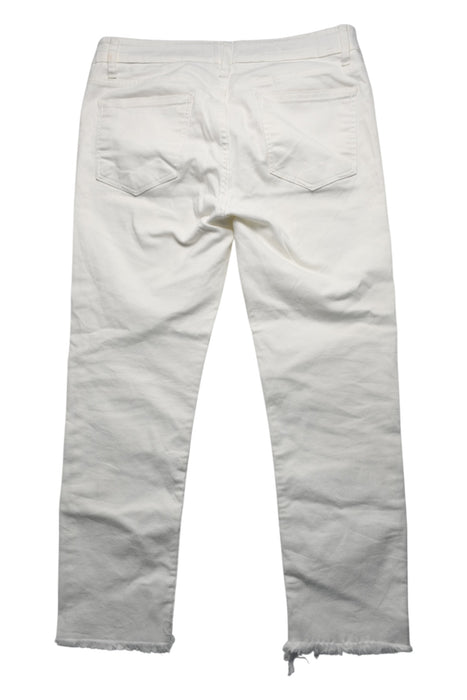 A White Jeans from Oh9 Shop in size Maternity-L for maternity. (Back View)