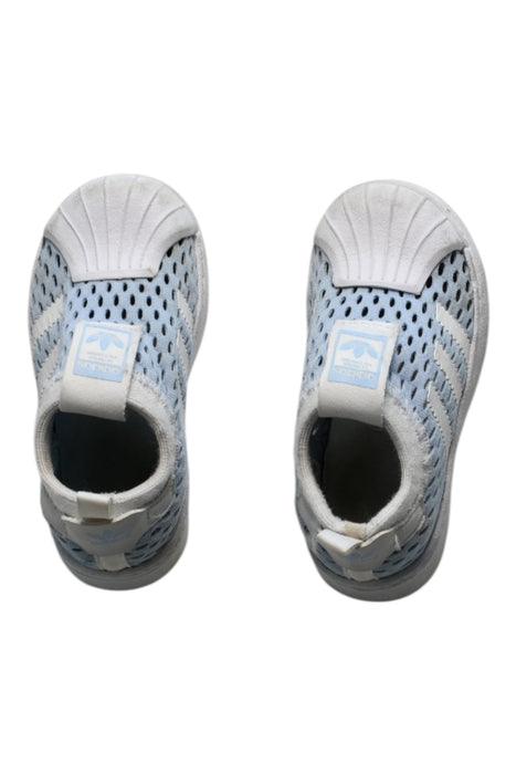 A Blue Sneakers from Adidas in size 18-24M for boy. (Front View)