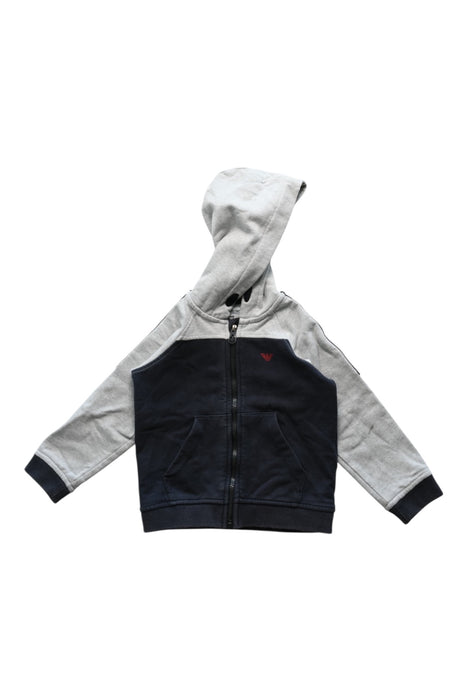 A Grey Lightweight Jackets from Emporio Armani in size 12-18M for boy. (Front View)