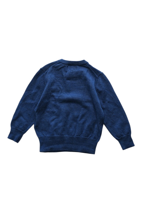 A Blue Crewneck Sweatshirts from Polo Ralph Lauren in size 2T for boy. (Back View)