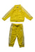 A Yellow Pants Sets from Adidas in size 6-12M for boy. (Front View)