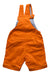A Orange Overall Shorts from Boss in size 6-12M for boy. (Back View)