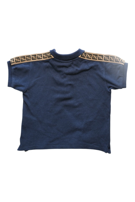 A Navy Short Sleeve Polos from Fendi in size 6-12M for boy. (Back View)