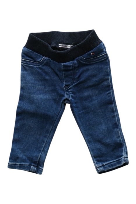 A Blue Jeans from Tommy Hilfiger in size 0-3M for boy. (Front View)