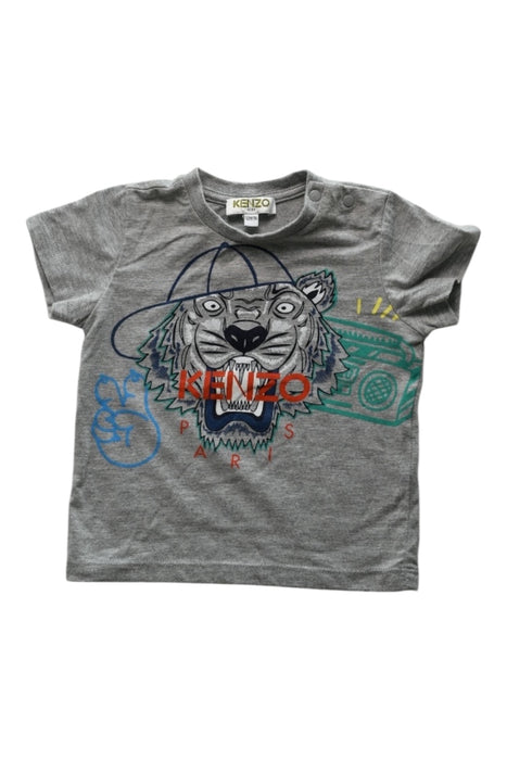 A Grey Short Sleeve T Shirts from Kenzo in size 6-12M for boy. (Front View)