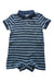 A Blue Short Sleeve Rompers from Ralph Lauren in size 6-12M for boy. (Front View)
