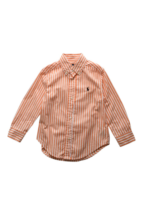A Orange Long Sleeve Shirts from Ralph Lauren in size 2T for boy. (Front View)