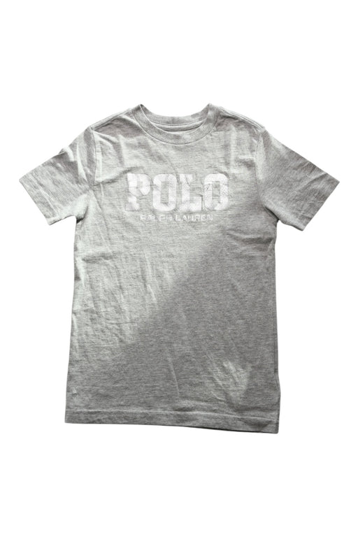 A Grey Short Sleeve T Shirts from Polo Ralph Lauren in size 6T for girl. (Front View)