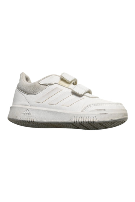 A White Sneakers from Adidas in size 5T for boy. (Back View)