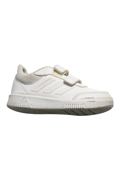 A White Sneakers from Adidas in size 5T for boy. (Back View)