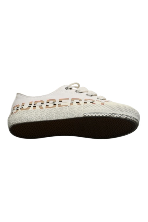 A White Sneakers from Burberry in size 4T for boy. (Back View)