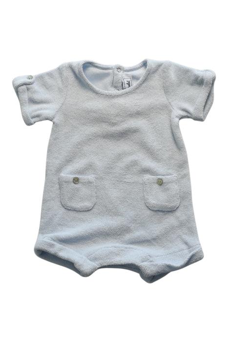 A White Short Sleeve Rompers from Tartine et Chocolat in size 0-3M for neutral. (Front View)