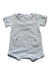 A White Short Sleeve Rompers from Tartine et Chocolat in size 0-3M for neutral. (Front View)