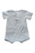 A White Short Sleeve Rompers from Tartine et Chocolat in size 0-3M for neutral. (Back View)