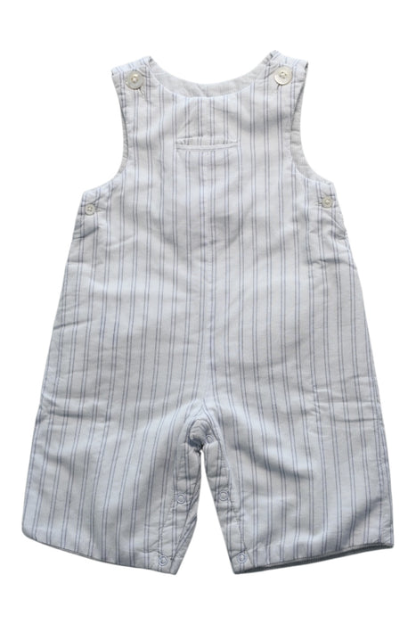 A White Long Overalls from Jacadi in size 0-3M for boy. (Front View)