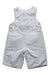 A White Long Overalls from Jacadi in size 0-3M for boy. (Front View)