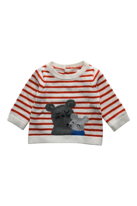 A Red Long Sleeve Tops from Jacadi in size 0-3M for neutral. (Front View)