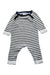 A White Long Sleeve Rompers from Jacadi in size 0-3M for neutral. (Front View)