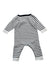 A White Long Sleeve Rompers from Jacadi in size 0-3M for neutral. (Back View)