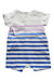 A Multicolour Short Sleeve Rompers from Jacadi in size 0-3M for girl. (Back View)