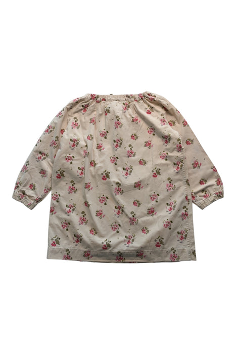 A Beige Long Sleeve Dresses from Bonpoint in size 4T for girl. (Back View)