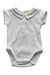 A White Short Sleeve Bodysuits from Jacadi in size 0-3M for neutral. (Front View)
