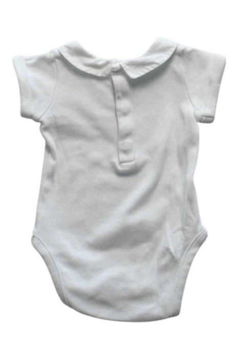 A White Short Sleeve Bodysuits from Jacadi in size 0-3M for neutral. (Back View)