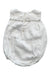 A White Sleeveless Rompers from Jacadi in size 0-3M for girl. (Back View)