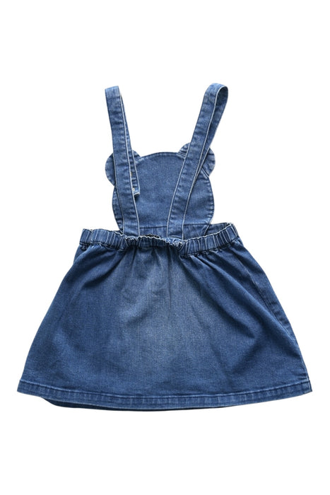 A Blue Overall Dresses from Moschino in size 3T for girl. (Back View)