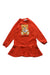 A Red Sweater Dresses from Moschino in size 4T for girl. (Front View)