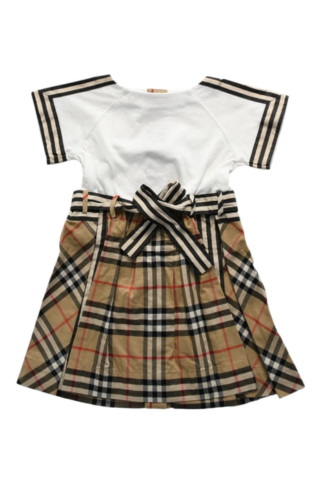 A Multicolor Short Sleeve Dresses from Burberry in size 2T for girl. (Back View)