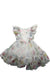 A Multicolour Sleeveless Dresses from Monnalisa in size 4T for girl. (Front View)
