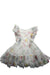 A Multicolour Sleeveless Dresses from Monnalisa in size 4T for girl. (Back View)