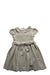 A Ivory Short Sleeve Dresses from Lily Rose in size 5T for girl. (Front View)