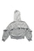 A White Hooded Sweatshirts from Monnalisa in size 5T for girl. (Back View)