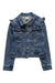 A Blue Lightweight Jackets from Monsoon in size 8Y for girl. (Front View)