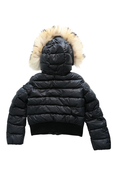 A Black Puffer/Quilted Jackets from Moncler in size 8Y for girl. (Back View)