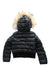 A Black Puffer/Quilted Jackets from Moncler in size 8Y for girl. (Back View)